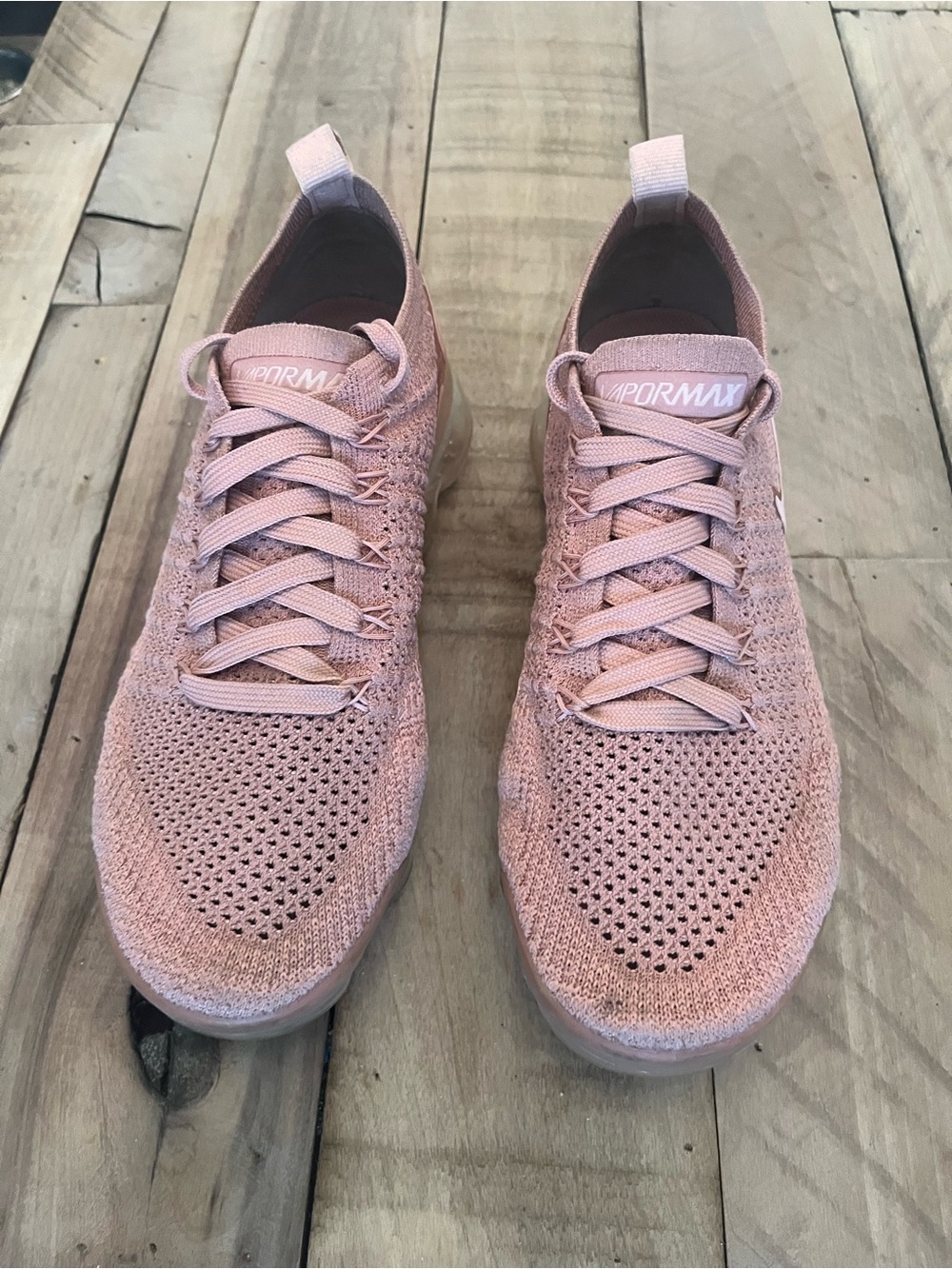 Nike VaporMax Flyknit 2 Rust Pink  Women's Size 6.5.